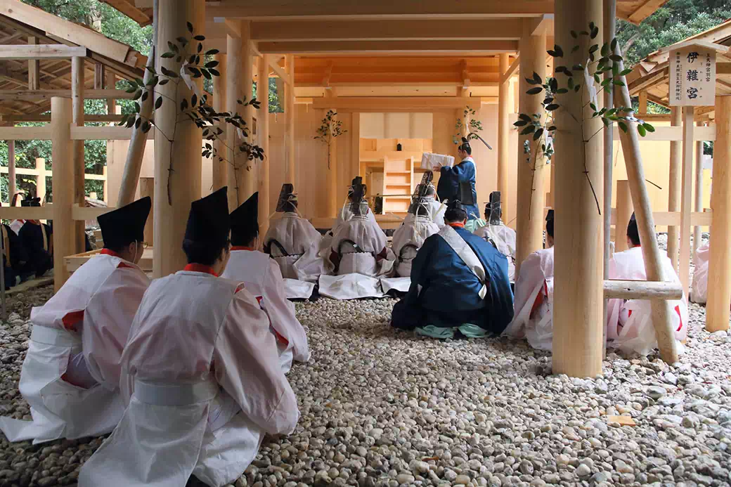 平成26年11月に斎行された式年遷宮奉幣の儀