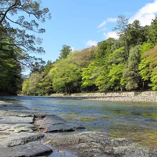 五十鈴川（いすずがわ）と御手洗場（みたらし）