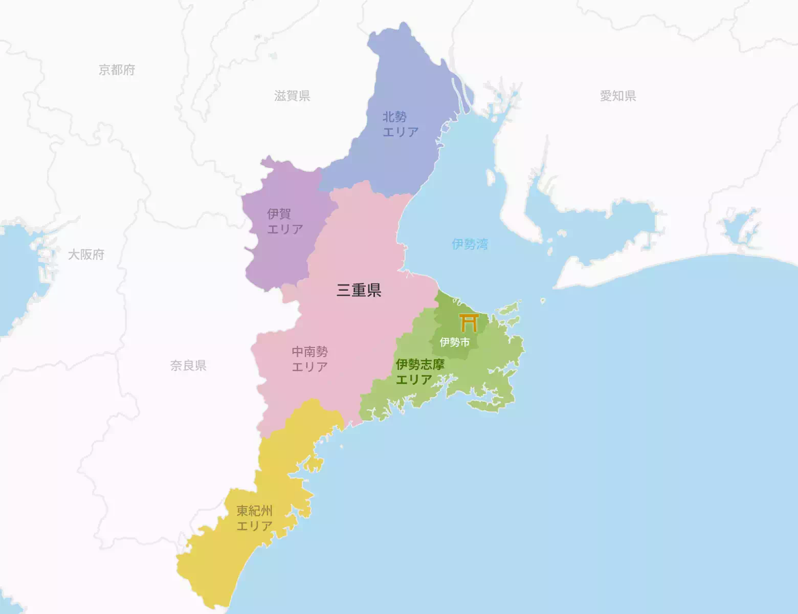 三重エリアマップ