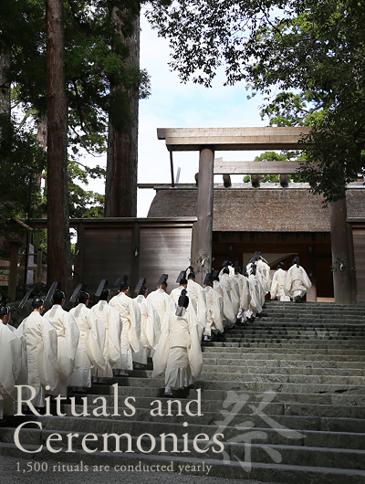 Rituals and Ceremonies　1,500 rituals are conducted yearly
